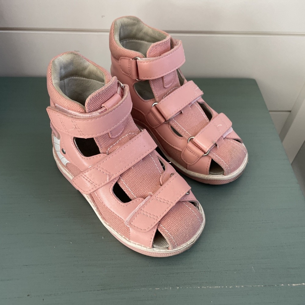 Princepard Kids Orthopedic Sneakers Pink Hook Loop Toddler Shoes EU25 - Picture 11 of 12